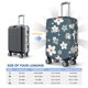 thumbnail image 4 of Balery Blue Flower Funda de equipaje, fundas para maletas, elástica, lavable, protector de maletas, compatible con maletas de 18 a 32 pulgadas-X-Large, 4 of 7