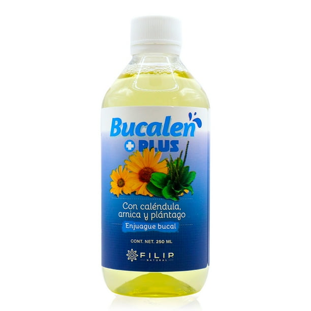 Bucalen Plus Enjuague Bucal Con Caléndula Y Árnica, Fórmula mejorada con Plantago - Filip