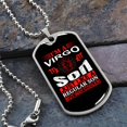 thumbnail image 2 of Virgo Son Dog Tag - Graphic Military Dog Tag Necklace (Optional Personalized Engraving), 2 of 5