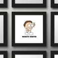 thumbnail image 4 of Gallery Pops Cartoon Network Rick and Morty - Morty Smith Big Head Wall Art, Black Framed Version, 12" x 12", 4 of 5