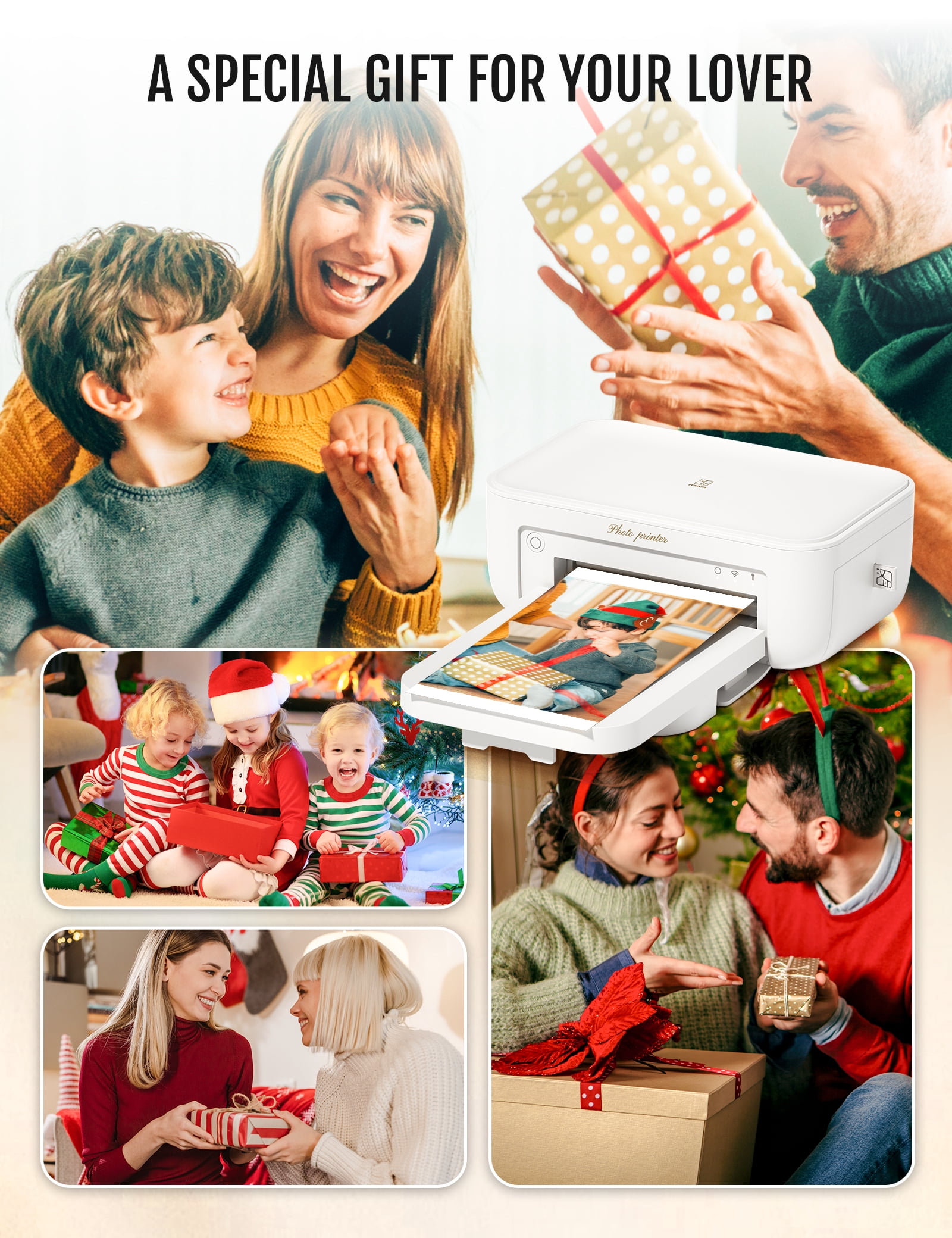 HPRT CP4100 Photo Printer White