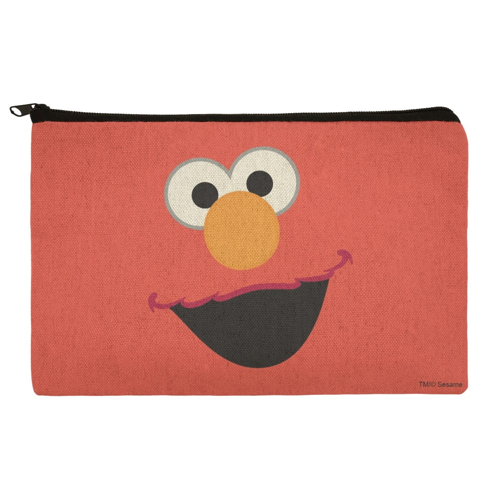 Sesame Street Elmo Face Pencil Pen Organizer Zipper Pouch Case