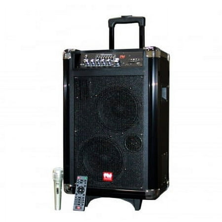 Nutek Bluetooth Portable Powered Sound System with Rechargeable Battery