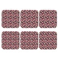 thumbnail image 2 of Pofeuu Tomatoes Print Leather Coasters Set of 6, Round Cups Mugs Mat Pad for Home Kitchen Heat Resistant Drink Coasters,Square, 2 of 7