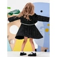 thumbnail image 3 of famuka Little Girl Tweed Suit Kids 2PCS Sleeveless Dress + Coat Winter Party Dress Outfit, 3 of 10