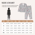 thumbnail image 4 of Salouo Santa with Gifts Pattern Women's Pajamas Set Long Sleeve Button Down Sleepwear Soft Pj Lounge Sets for women 2 Piece Pjs Set with Long Pants-Small, 4 of 7