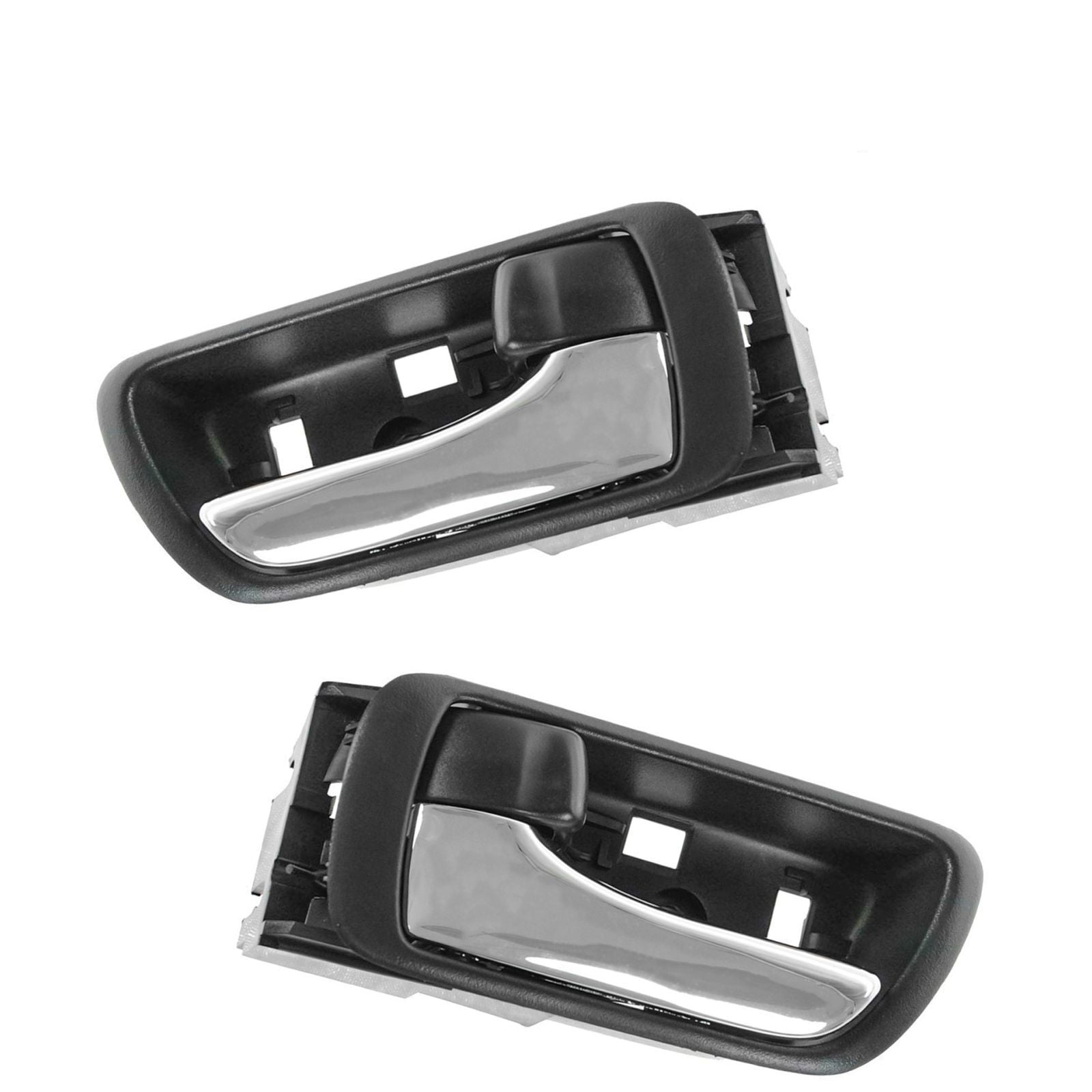 Inside Door Handle Black Chrome Driver Passenger PAIR For Toyota 2002