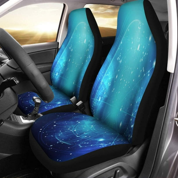 Zhanzzk Set Of 2 Car Seat Covers Zodiac Signs Geometry And Designs Represent Universal Auto Front Seats Protector Fits For Suv Sedan Truck Com Car Seat Covers Zodiac Signs Geometry, Zodiac Car Seat Covers