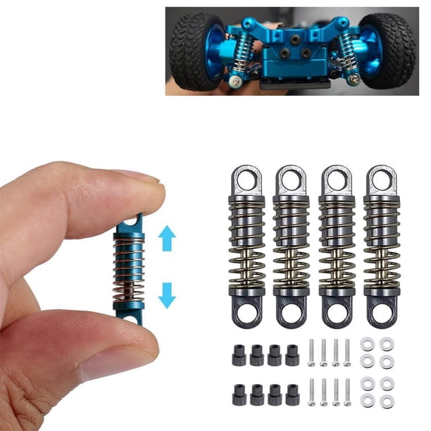 Amortiguadores CUTICAT 4 Piezas Llenos de Aceite para WlLoys P939 K969 K979 K989 1:28 Rally Truck RC