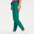 thumbnail image 5 of YDFCWXW Womens Scrub Pants - Soft Stretch Yoga Style with Pockets, Slim Drawstring Jogger Scrubs Green, S, 5 of 9