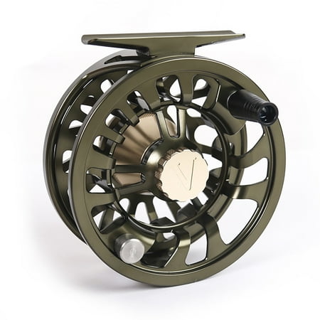 chidgrass 5/7 Fly Fishing Reel Portable Hand-changed Aluminum Spinning Wheel Tackle Freshwater Sea Reels Professional Fisherman Black