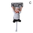 thumbnail image 3 of CAROOTU Kitchen Cartoon Chef Hook Resin Powerful Adhesive Hanger Wall Storage Rack, 3 of 7