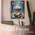 thumbnail image 3 of Easter Bunny 10 Piece Puzzle - For Adults, Challenging Spring Bunny & Egg Scene, Family Easter Activity, 1000pc Puzzle, 3 of 6