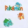 thumbnail image 3 of Pokémon - Gen 1 Bulbasaur, Charmander, Squirtle   White Or Cream Only - Youth Short Sleeve Graphic T-Shirt, 3 of 5