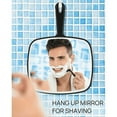 thumbnail image 2 of Extra Large Hand Mirror, Hand Mirror for Men,Salon Barber Hairdressing Handheld Mirror with Handle,Travel Mirror (Square Black 9" x 12.4"), 2 of 8