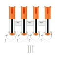 thumbnail image 4 of Miulika Fishing Rod Holder 4 Tubes Organizer Links Vertical Support Side Mounted Fishing Pole Stand Pole Rest for Boat RV Canoe Yacht orange, 4 of 9