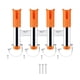 thumbnail image 4 of Soporte para caña de pescar, organizador de 4 tubos, soporte vertical, montaje lateral, para pesca naranja, 4 of 9