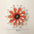 thumbnail image 1 of Metal Flower Decoration 32cm Wall Art Decor (Pink), 1 of 3