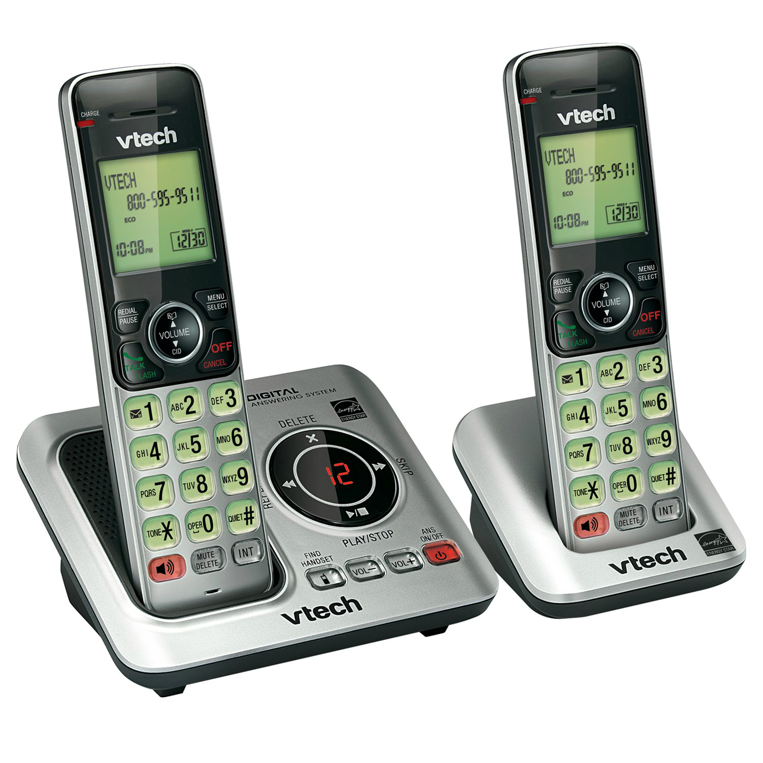 VTech CS6629-2 2 Handset Cordless Answering system - image 2 of 4