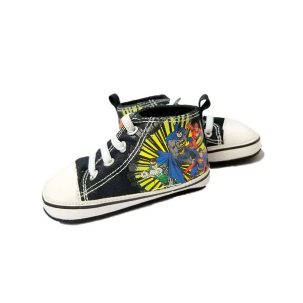Dc Dc Infant Boys Black Justice League High Top Slippers Baby