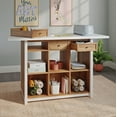 thumbnail image 2 of Sauder Craft Pro Series Work Table with Drawers, Sindoori Mango Finish, 2 of 14
