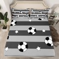 thumbnail image 2 of Castle Fairy Soccer Bed Sheets for Kids Children,Sport Gamer King Sheets, 2 of 7