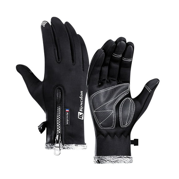 ZFYXGS Winter Gloves for Men and Women, Outdoor Sports And Winter Non-slip Men And Women Plus Velvet Warm Ski Riding Windproof Gloves