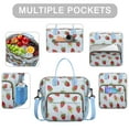 thumbnail image 2 of Strawberry Fruit Roomy Insulated Lunch Bags Large Lunch Box for Women Stylish & Functional Large Tote Adult Lunch Box for Post Gym Meals, 2 of 7
