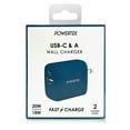 thumbnail image 3 of Denim Dual USB-A / USB-C Wall Charger - Blue, 3 of 7