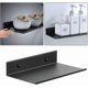 thumbnail image 4 of Metal Wall Shelves, 2pcs 20cm Black Floating Shelf, Wall Mounted Shower Rack, Wall Mounted Rectangular Shelves With Holes, 4 of 4