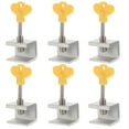 thumbnail image 1 of 6pcs Household Window Limiter Limiting Lock Children Clamp-resistant Safety Lock, 1 of 8