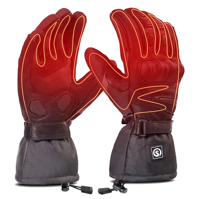 heated gloves for bicycle riding ROCKBROS Winter Induction Warm Windproof USB, Asian XXL=US XL control in the coldest of conditions ROCKBROS Heated Gloves, Rechargeable Winter