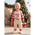 thumbnail image 5 of Cjfdfy Newborn Baby Girl Boys Christmas Jumpsuit Santa Claus Tree Plaid Long Sleeve Romper Little Baby Cute My First  Christmas Fall Winter Outfits 0-18M, 5 of 9