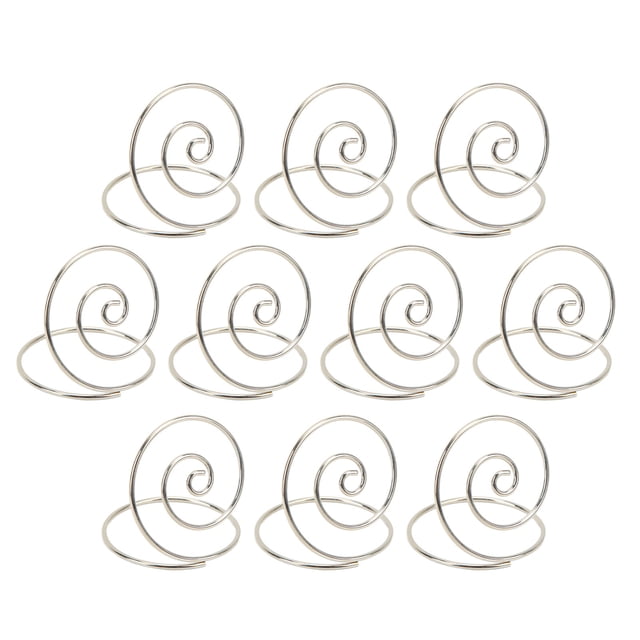 Table Note Clips, Table Number Holder Easy Clean Round Metal Cute Appearance Iron Material For Family Photo Rack For Office Memo Clip Silver,Gold,Rose Gold