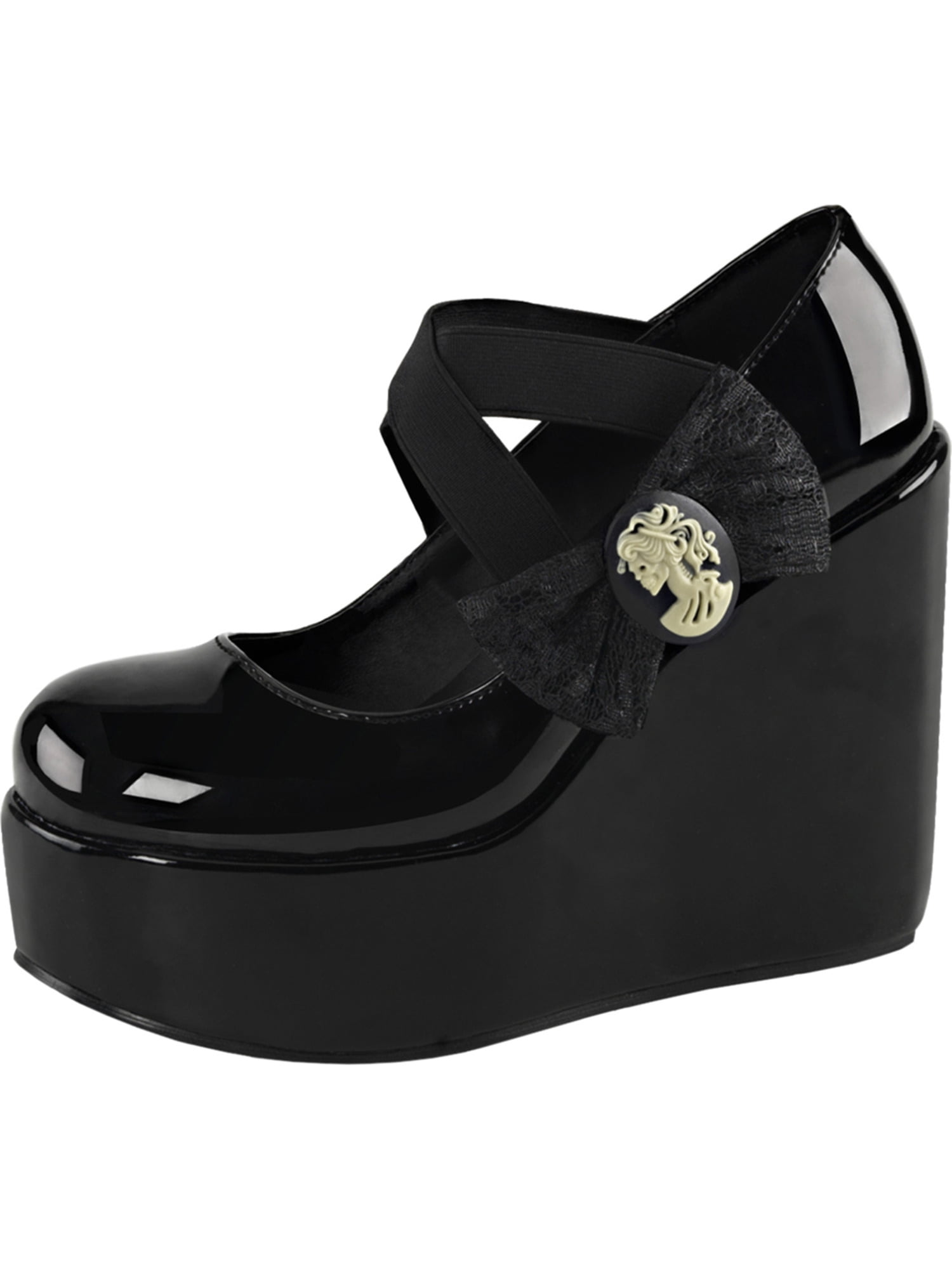 black wedges walmart