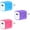 3PACK (Blue+Purple+Pink), variant on HopePow Phone Charger Block,4Pack USB Charger Adapter Plug 5V/1A Wall Charger Block Fast Charging Block Brick Base Cube Cell Phone Charger Block Usb/Type C for android Charger,Samsung(Blue+Purple)