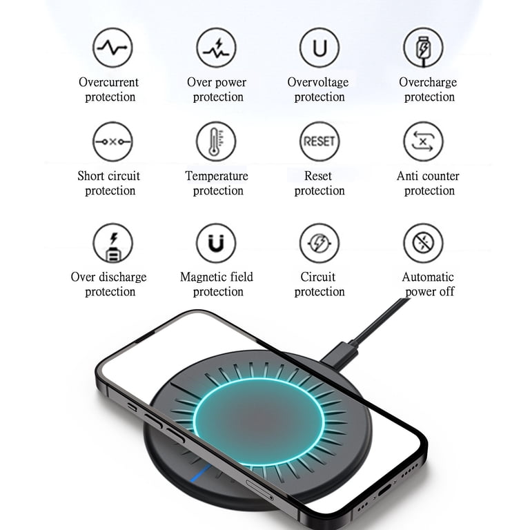 PureGear Round 15W Qi-Certified Fast Wireless