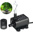 thumbnail image 2 of Mini bomba de agua sin escobillas ultrasilenciosa DC12V 5W, fuente sumergible impermeable, circulación de acuario, elevación de 280L/H Namotu LL-0374, 2 of 5