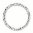 thumbnail image 2 of Bague en Argent Sterling Stackable Expressions Rhodié Taille 10, 2 of 3