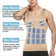 thumbnail image 6 of QRIC 2 Pack Men Slimming Body Shaper Vest Chest Compression Shirts Abs Abdomen Slim Tank Top Undershirt Shapewear Tank Top for Men, 6 of 8