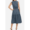 thumbnail image 2 of Lands' End Ladies' Tiered Midi Dress Blue Large, 2 of 2