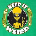 thumbnail image 6 of Wild Bobby Keep It Weird Alien Men Premium Tri Blend Tee, 6 of 6