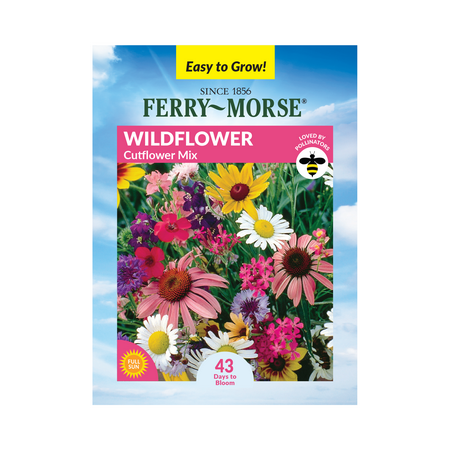 Ferry-Morse 2.8G Wildflower Cutflower Mixture Annual Flower Seeds, Full Sun