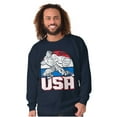 thumbnail image 3 of Street Fighter American Guile USA Men's Crewneck Sweatshirt Brisco Brands S, 3 of 6