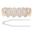 thumbnail image 2 of Soporte para dientes de metal, soporte para dientes chapado, soporte para dientes dobles, soporte para Hip Hop, eficiencia maximizada, 2 of 8