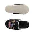 thumbnail image 5 of COEQINE Skeleton Mushroom Moon Womens Bedroom Slippers Open Toe Soft Slip On House Shoes Cute Indoor Slippers Washable Fuzzy Sandals Women Footwear for Her Mom Ladies, 36-37, 5 of 7