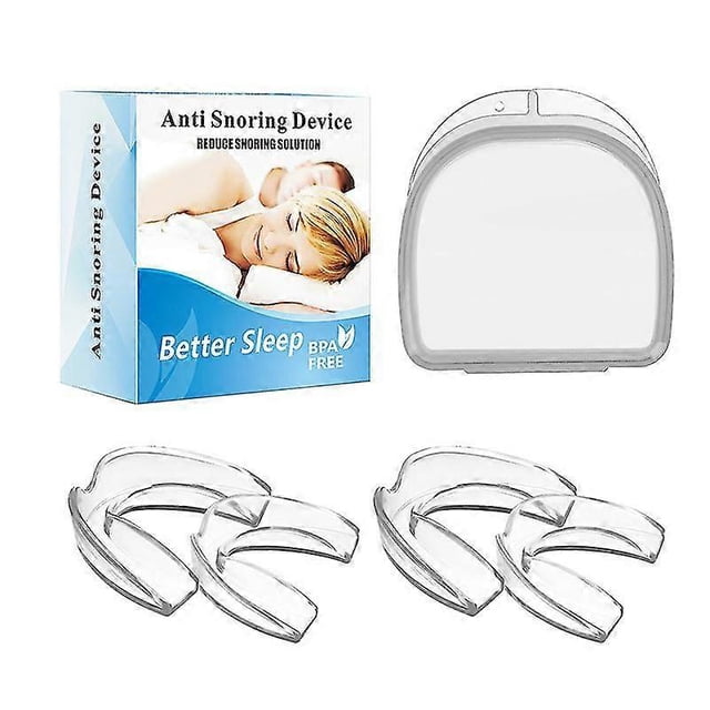 Nighttime anti-grinding and anti-snoring mouthguards, teeth grinding mouthguards, shapeable mouthguard sets