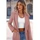 thumbnail image 5 of Blazer PRETTYGARDEN Rosa Oscuro Mujer Manga Larga Pecho con Solapa, 5 of 8