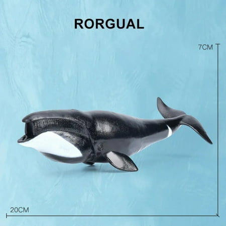 Simulation Marine Sea Life Whale Figurines Shark Cachalot Action Figures Ocean Animal Model Dolphin Hammerhead Educational Toys