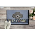 thumbnail image 2 of Caroline's Treasures BB1445JMAT Silver Gray Poodle Welcome Door Mat, Indoor Rug or Outdoor Welcome Mat 24x36 Doormat ,, 2 of 4